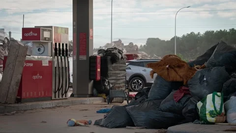 The Aftermath of a Devastating Flood Video stock 299657259