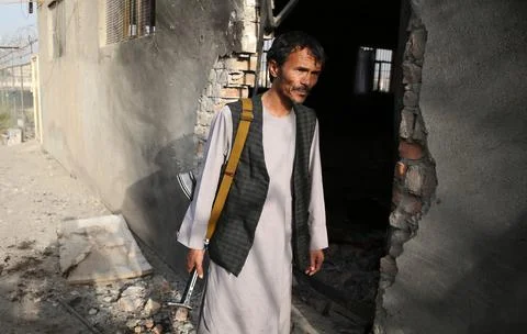 Aftermath of double suicide bomb attack in Kabul, Afghanistan - 06 Sep 2018 Stock Photos