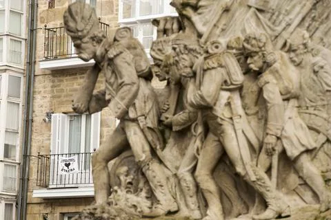 Aftermath of ETA Basque militant group's dissolution announcement, Vitoria, Spai Stock Photos