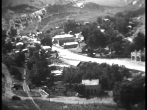 The aftermath of a flood in Morrison, Colorado includes wreckage, debris, mud, Stock Footage 79462918