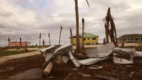 Aftermath Of Hurricane Dorian, Settlements of Grand Bahama, Bahamas Stock Footage 118205309