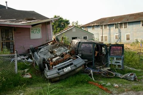 Aftermath of Hurricane Katrina Stock Photos