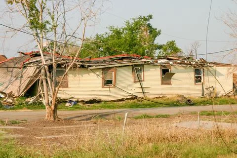 Aftermath of Hurricane Katrina Stock Photos