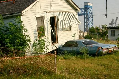Aftermath of Hurricane Katrina Foto stock