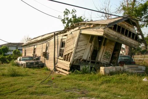 Aftermath of Hurricane Katrina Stock Photos