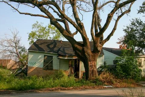 Aftermath of Hurricane Katrina Stock Photos