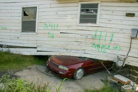 Aftermath of Hurricane Katrina Stock Photos