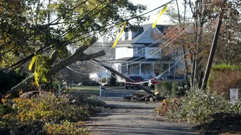 The Aftermath of Hurricane Sandy Video stock 12518131