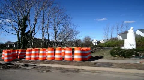 The Aftermath of Hurricane Sandy Stock Footage 12518171
