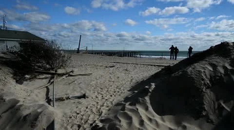 The Aftermath of Hurricane Sandy Stock Footage 12518241