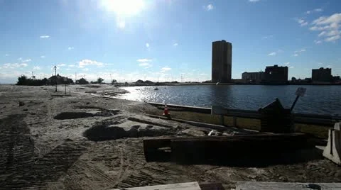The Aftermath of Hurricane Sandy Stock Footage 12529833