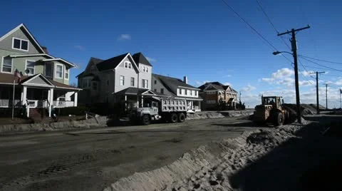 The Aftermath of Hurricane Sandy Stock Footage 12529862