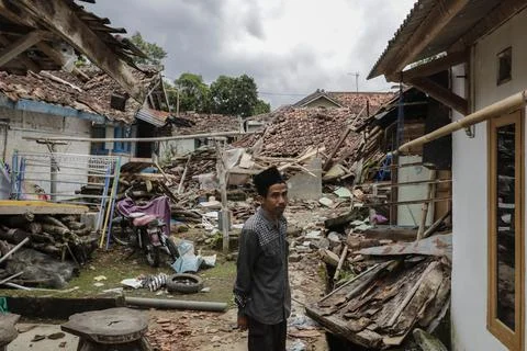 Aftermath of Java earthquake, Cianjur, Indonesia - 26 Nov 2022 Stock-Fotos