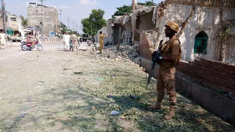 Aftermath of mosque blast in Kohat district, Pakistan - 19 Sep 2026 Stock Photos