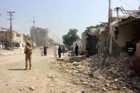 Aftermath of mosque blast in Kohat district, Pakistan - 19 Sep 2026 Stock Photos