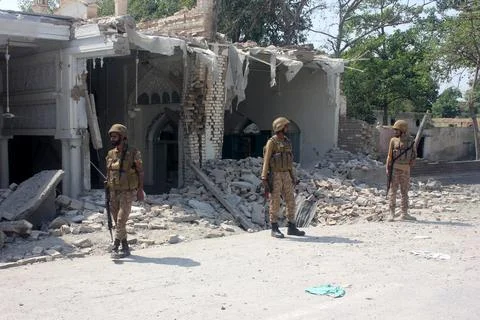 Aftermath of mosque blast in Kohat district, Pakistan - 19 Sep 2026 Stock Photos