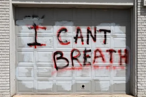 Aftermath of riots and mass protest fueled by the police killing of George Floyd Stock Photos
