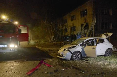 Aftermath of the Russian attack in Kharkiv, Ukraine - 05 Oct 2026 Stock Photos