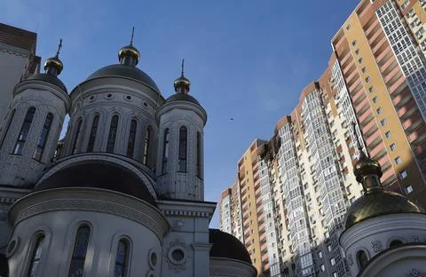 Aftermath of Russian attack on residential area in Kyiv, Ukraine - 02 Oct 2026 Stock Photos