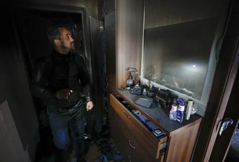 Aftermath of Russian attack on residential area in Kyiv, Ukraine - 02 Oct 2026 Stock Photos