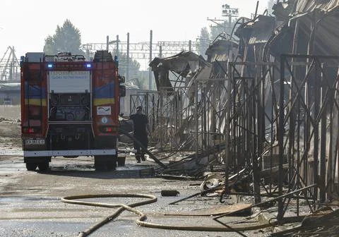 Aftermath of Russian missile attack in Kyiv, Ukraine - 30 Jul 2026 Stock Photos