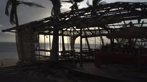 Aftermath of the Super Typhoon Rai / Odette in the Philippines Stock Footage 229680003