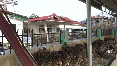 Aftermath of the Super Typhoon Rai / Odette in the Philippines Stock Footage 229680104