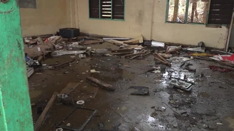 Aftermath of the Super Typhoon Rai / Odette in the Philippines Stock Footage 229680555