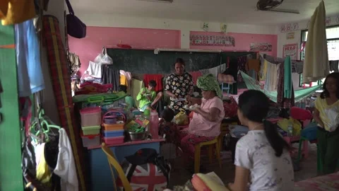 Aftermath of the Super Typhoon Rai / Odette in the Philippines Stock Footage 229680725