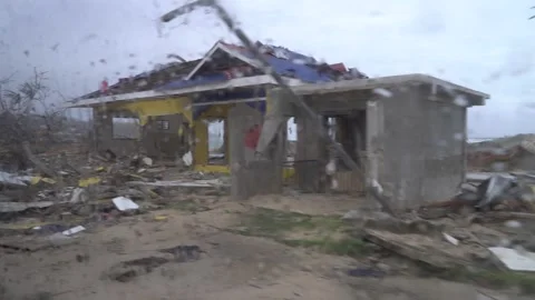 Aftermath of the Super Typhoon Rai / Odette in the Philippines Stock Footage 229680734