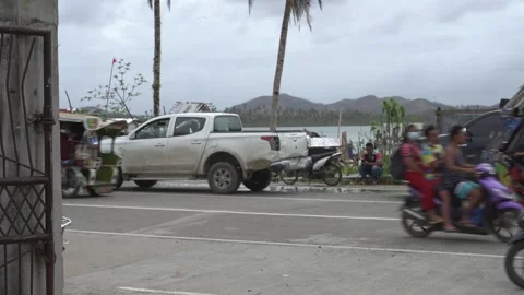 Aftermath of the Super Typhoon Rai or Odette on Siargao Island, Philippines Stock Footage 229681575