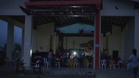 Aftermath of the Super Typhoon Rai or Odette on Siargao Island, Philippines Stock Footage 229681619