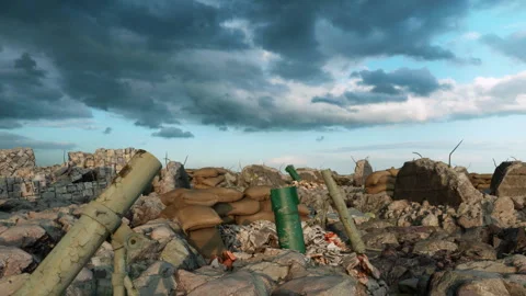 The aftermath of urban warfare, revealin... | Stock Video | Pond5