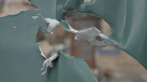 Aftermath war torn city bombed Ukraine genocide Russia shooting civilian. 2022 Stock Footage 183189369
