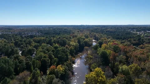 Afternoon Above the river. Stock Footage 288853207