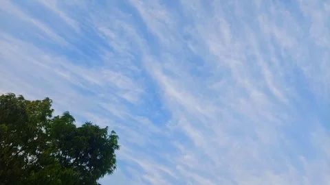 Afternoon Blue Cloudy Sky Stock Footage 281161446