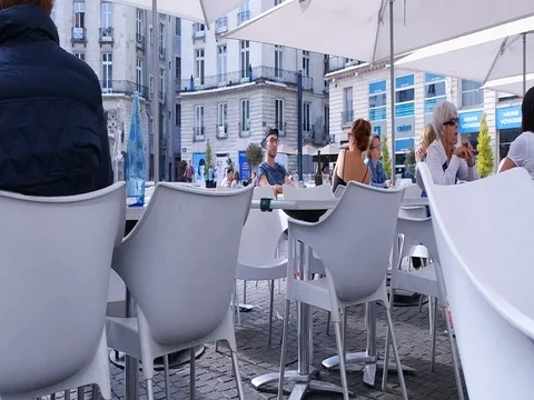 Afternoon Cafe 2 Stock Footage