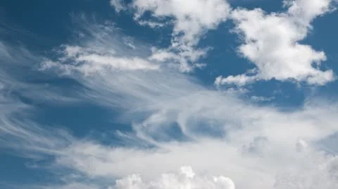 Afternoon cloudscape time-lapse Stock Footage 11412799