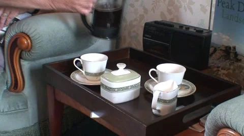 Afternoon Coffee Stock Footage 1062724