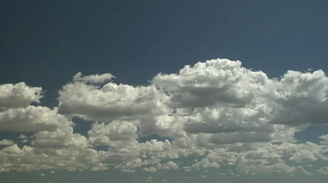 Afternoon Cumulus Stock Footage 54738478