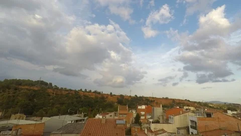 Afternoon Into Evening Clouds Timelapse Stock Footage 89800494