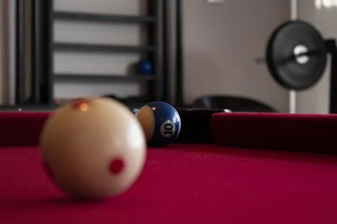 An afternoon of pool 库存照片