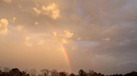 Afternoon Rainbow Stock Photos