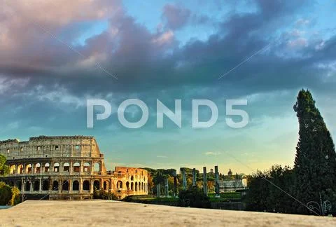 An afternoon in rome Stock Photos