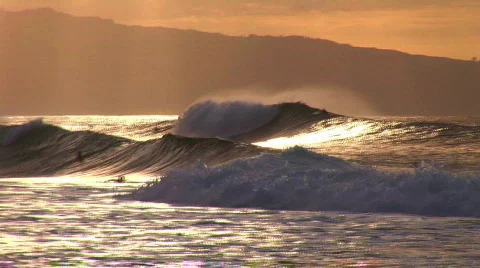 Afternoon surf  Stock Footage 245860