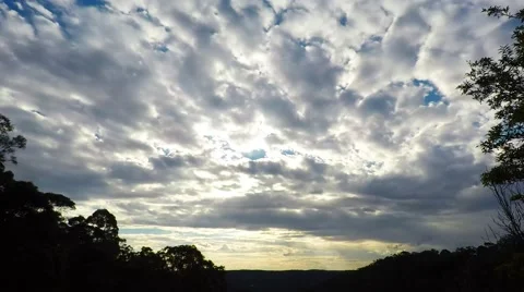 Afternoon Time Lapse Clouds Moving Over the Valley in Winter Stock Footage 67468287