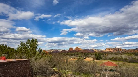 An afternoon time lapse at Red Rocks National Park outside Flagstaff, AZ 库存影片 107196281