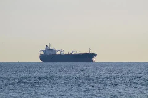 Afternoon Tranquility: Ship on the Bosphorus Strait Stock Photos