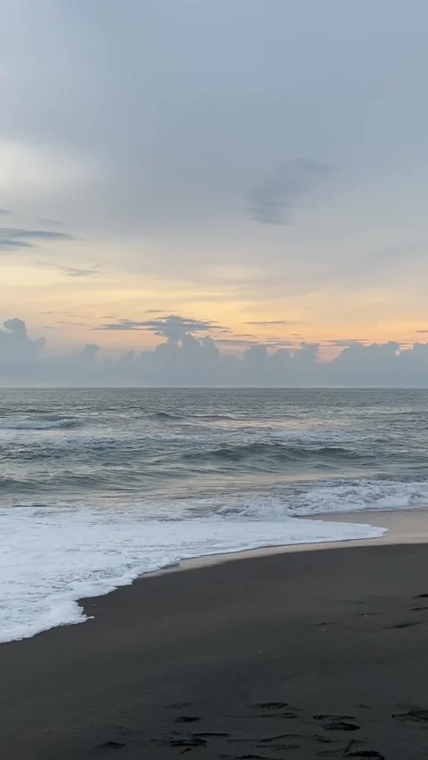 Afternoon waves on the beach Stock Footage 304194637