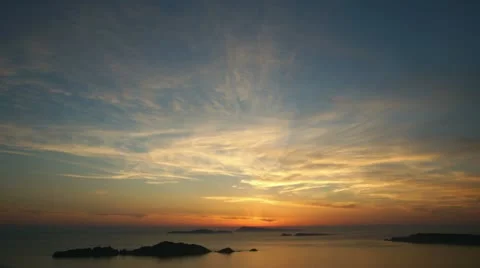 Aftersunset cloudscape, time-lapse Video stock 11267940